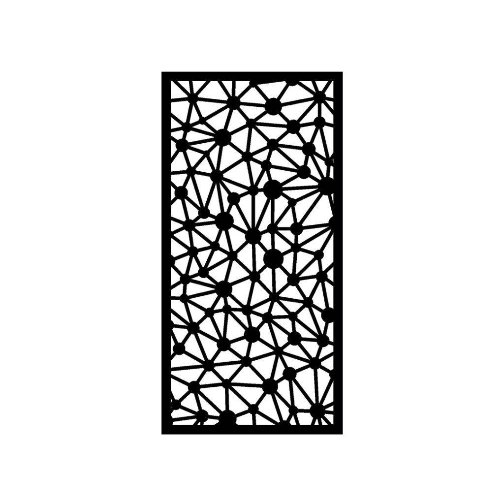 Pantalla metálica corte laser s104 para decoración interior o exterior