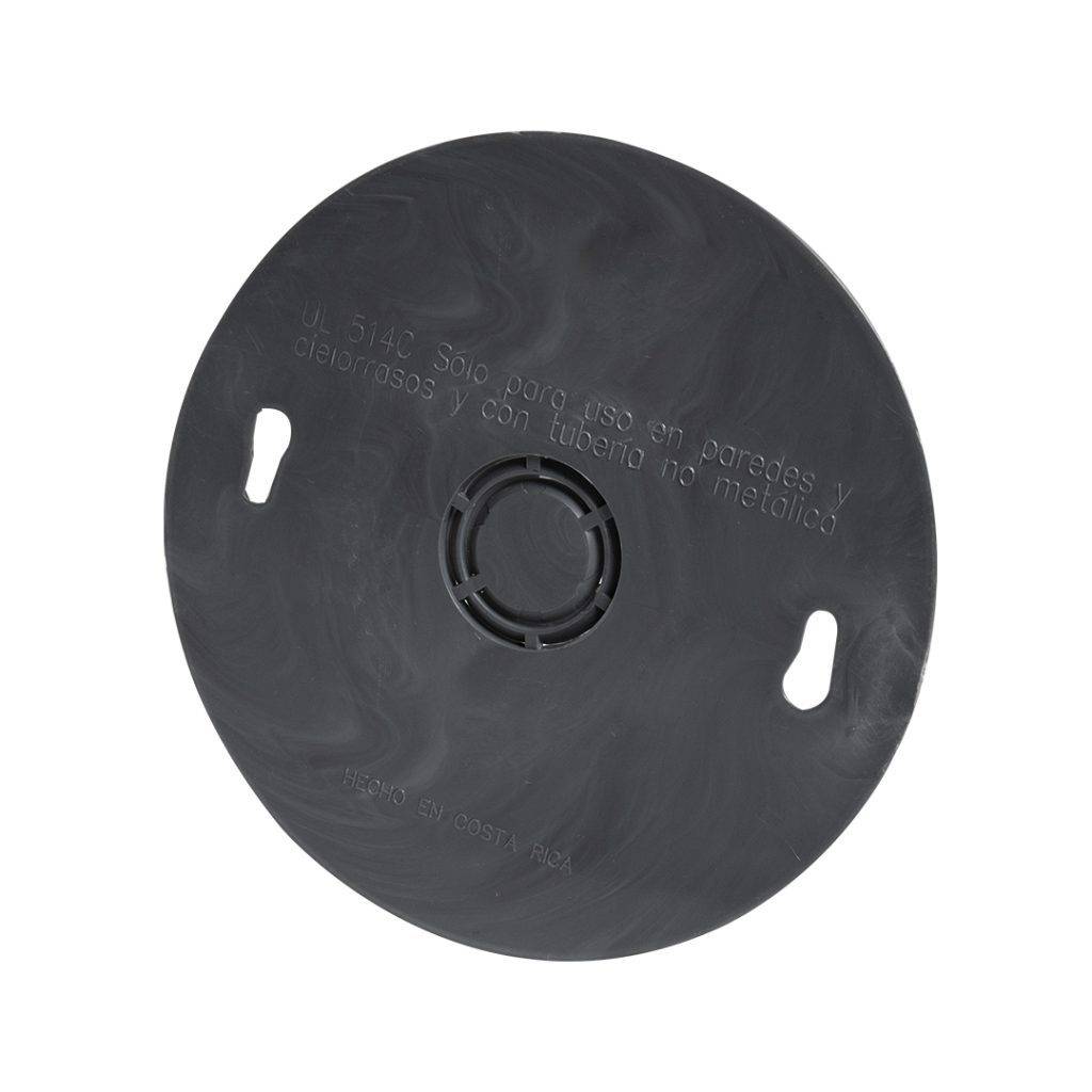Tapa para caja octogonal pvc para conexiones electricas
