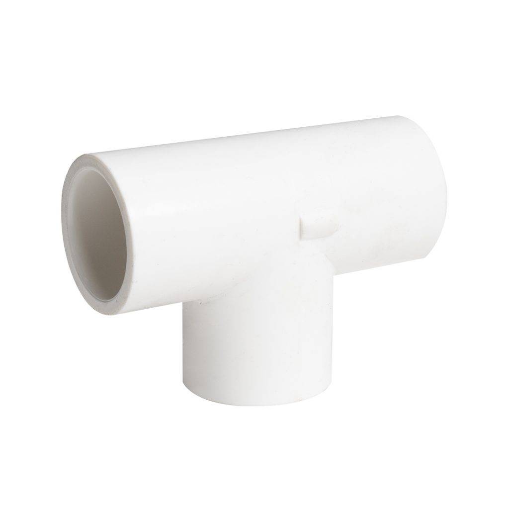 Tee pvc con rosca de 1/2 pulgada