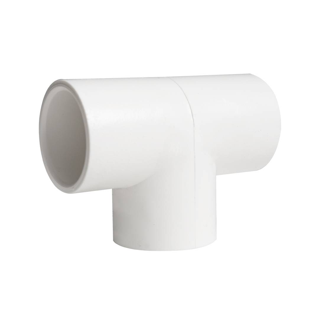 Tee pvc lisa de 1 pulgada