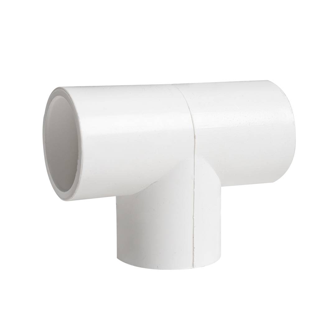 Tee pvc lisa de 3/4 pulgada