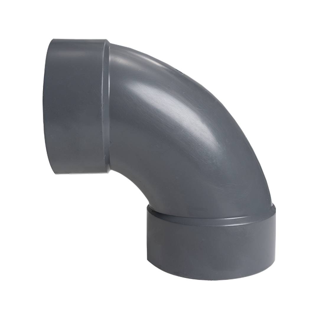 Curva pvc a 90 grados de 4 pulgadas