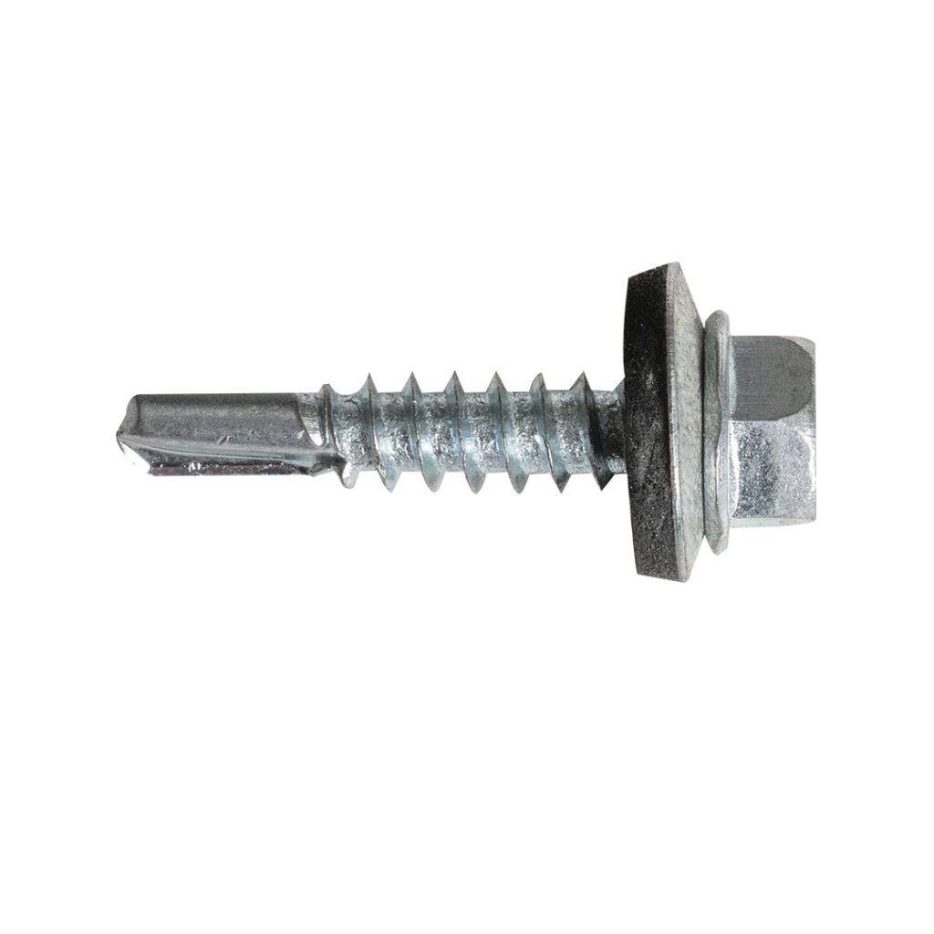 Tornillo zincalor para lámina / polin de 1 pulgada