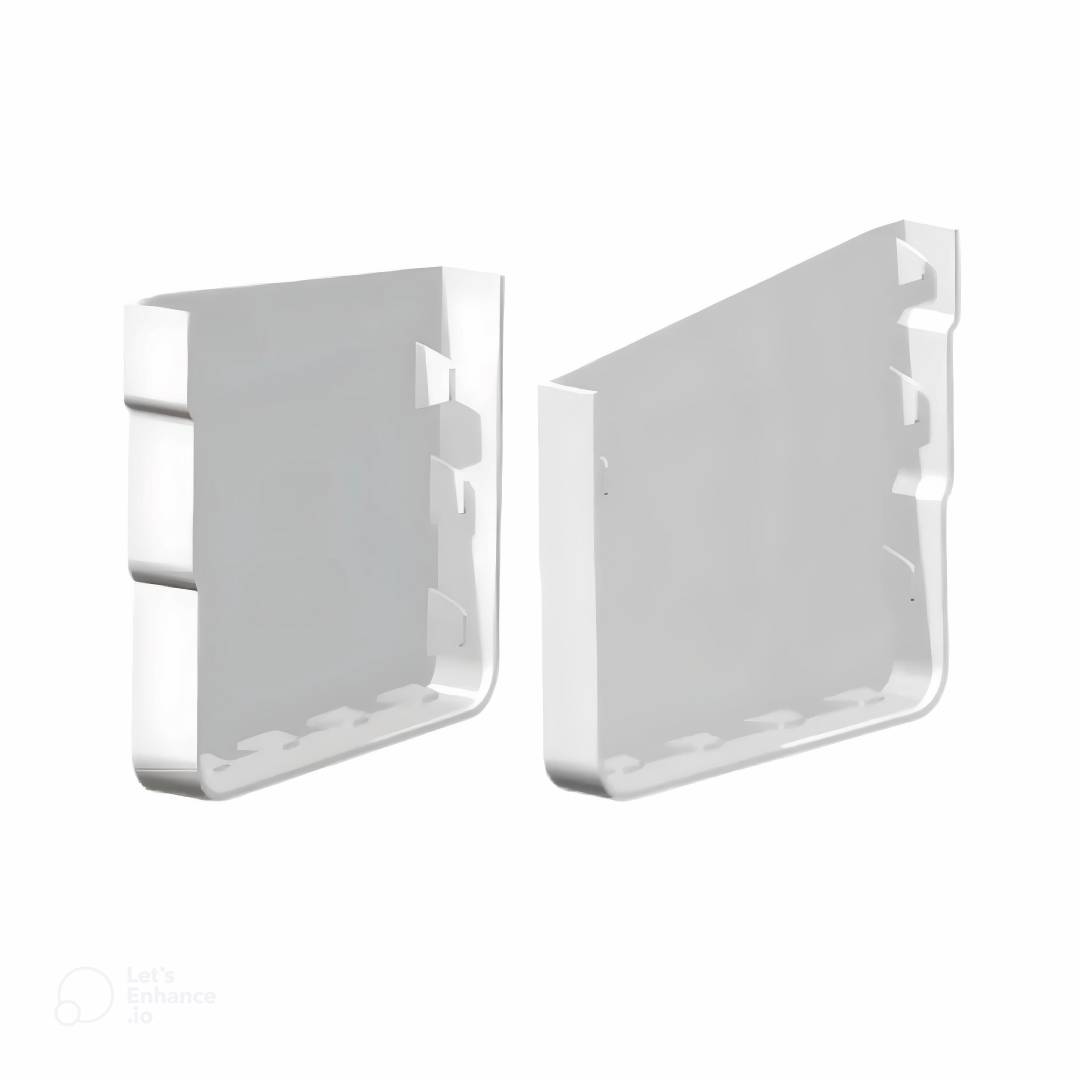 Tapa para canaleta maxicanal perfil derecho de pvc blanca